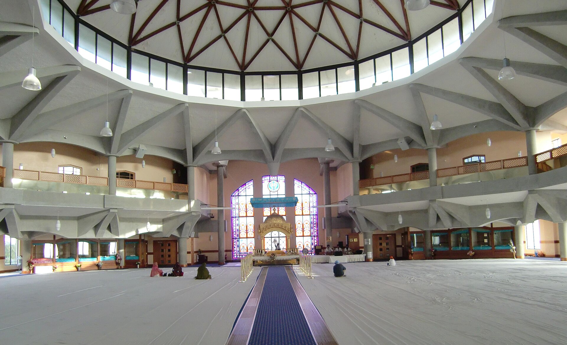 Darbar hall of Gurdwara Sri Guru Singh Sabha, Southall